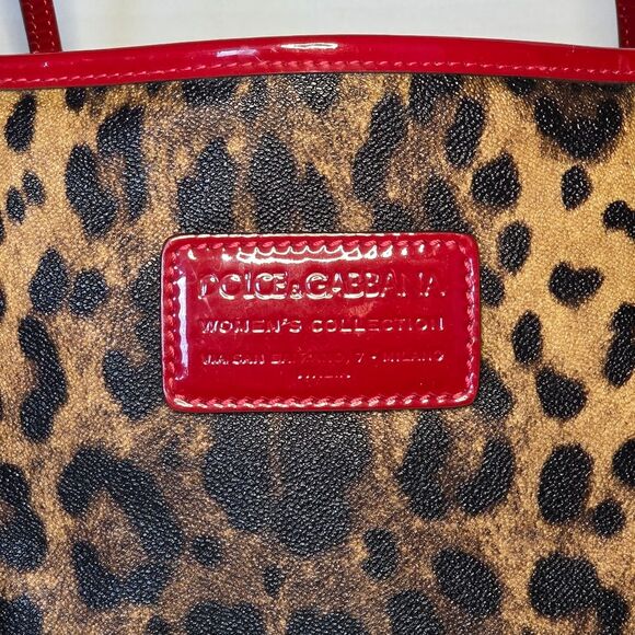 Dolce & Gabbana Leopard PVC Patent Leather Tote Bag - Picture 2 of 13